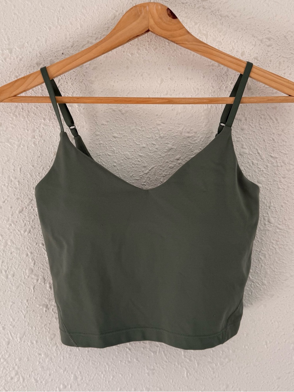 Lululemon sage green scoop align tank top bra sports yoga running 4